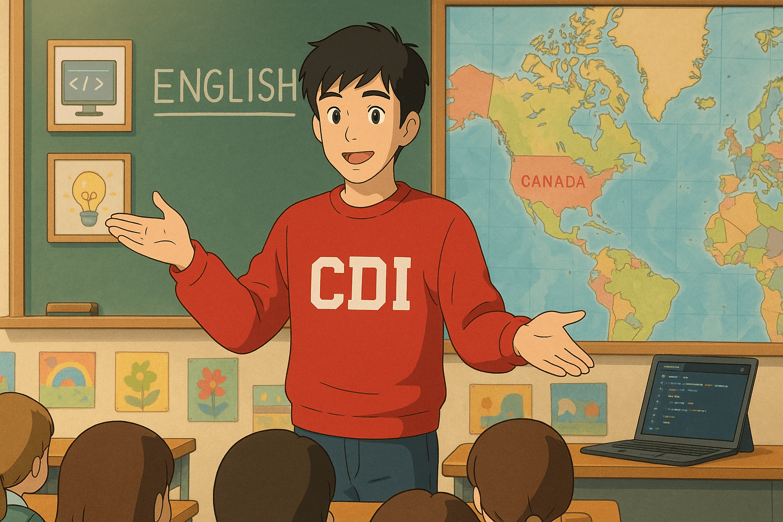 Ghibli Image of Sung Teaching English